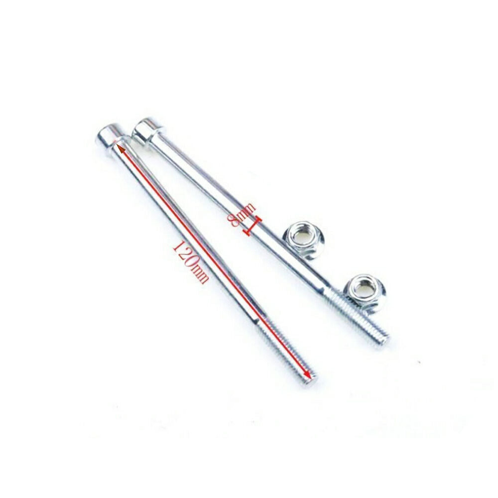 2x 8mm Handle Bar Clamp Bolts + Nuts For ATV QUAD DIRT TRAIL DUNE BUGGY BIKE