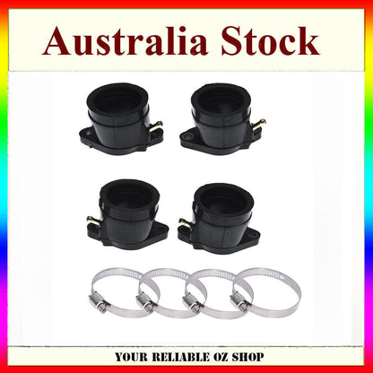 4Pc Carburetor Carby Intake Manifold Boots For Yamaha YZF600R Thundercat FZR600R