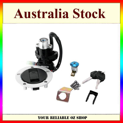 Ignition Key Switch Gas Fuel Cap Cover Lock Set Seat For Suzuki GSXR600 GSXR750
