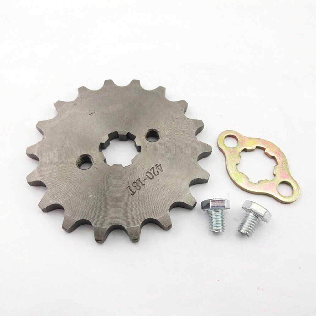 17mm 420 18 Teeth FRONT CHAIN SPROCKET 110cc 125cc 150cc 200cc TDR Foxico Atomic