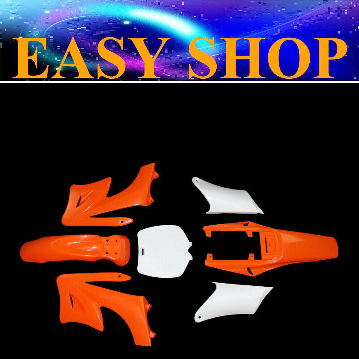 Orange Plastic Fairing Cover Kit For 47cc 49cc Mini Kids Dirt Bike PitPro Pocket
