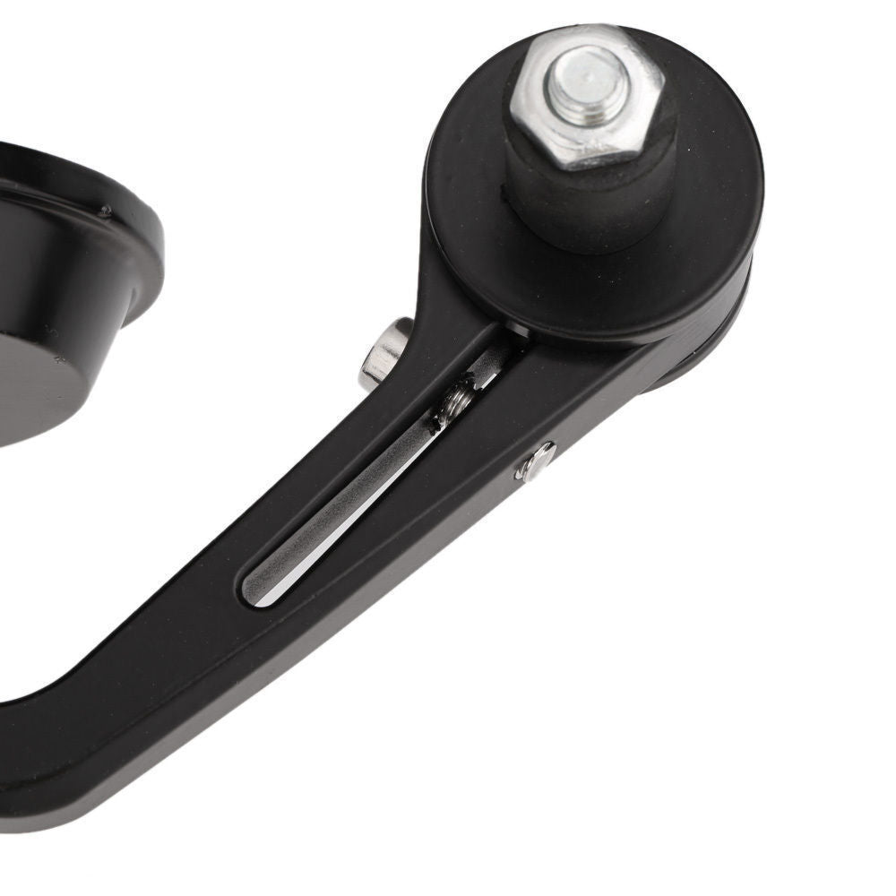 MOTORCYCLE ALUMINUM BLACK ROUND CNC REAR VIEW HANDLE BAR END 7/8" 22MM MIRRORS