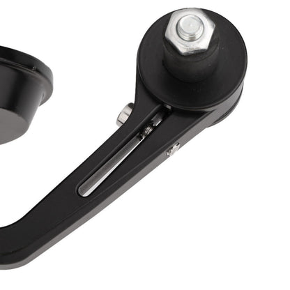 MOTORCYCLE ALUMINUM BLACK ROUND CNC REAR VIEW HANDLE BAR END 7/8" 22MM MIRRORS