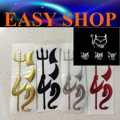 3D Funny Evil Devil Demon Sticker Decal Badge Emblem Car BMW Mazda Toyota Logo
