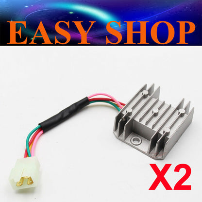 2Pcs 12 Volt VOLTAGE Regulator Rectifier GY6 CG150cc 250cc Moped GOKART SCOOTER