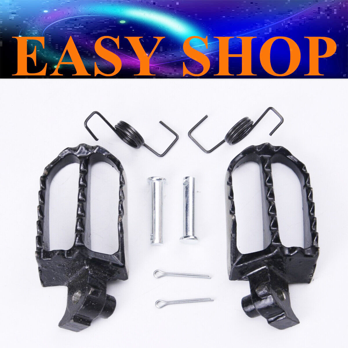 Steel Foot Pegs Rest Pedal 110cc 125cc 150cc 250cc Zongshen TDR Foxico Motowork
