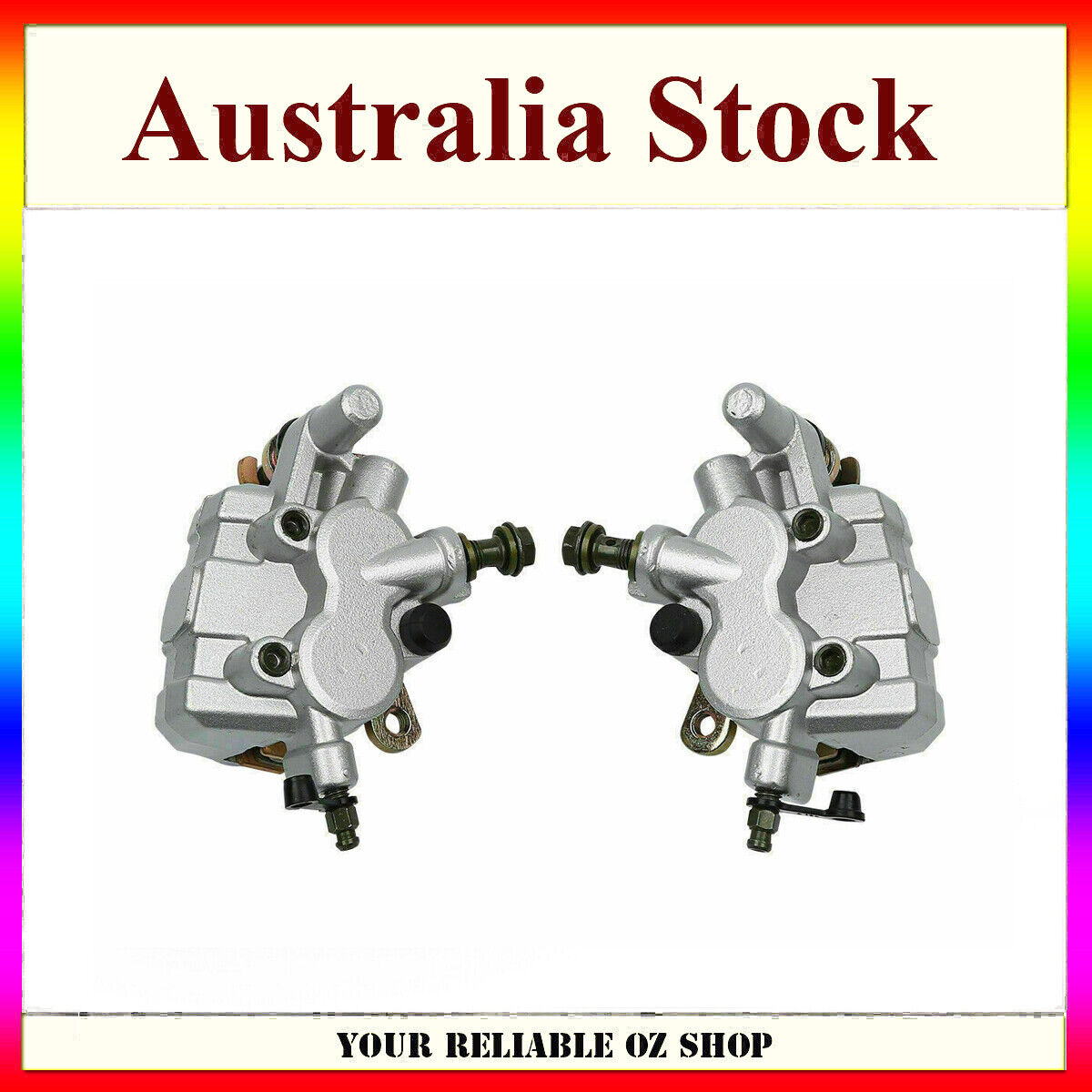 Left Right Front Brake Caliper For KAWASAKI KLF300 4x4 Bayou 89-05 KLF400 93-99