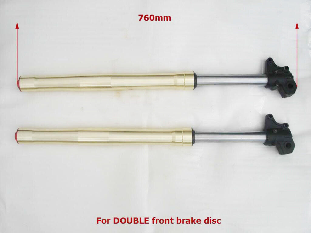 760mm 15mm 45mm 48mm Double Disc Upside Down Front Fork Suspension Motorcycle