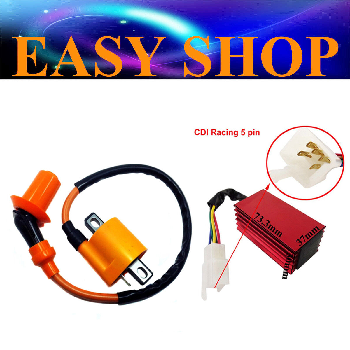 Ignition Coil CDI Unit For 50cc 90cc 110cc 125cc PIT Dirt Quad Bike Buggy ATV