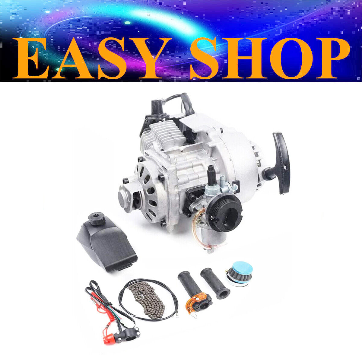 T8F 6T 49cc 2 STROKE ENGINE Tank Throttle Kit For MINIMOTO TRAIL THUMPSTAR Bike