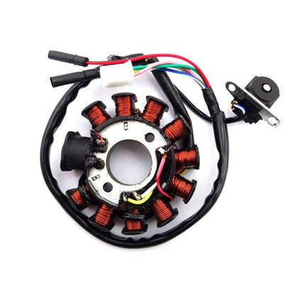 11 Pole Coil Ignition Magneto Stator Rotor GY6 152QMI 157QMJ 125cc 150cc Scooter