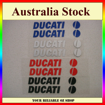 Ducati Sticker Decal Badge Emblem Logo Bike ATV Quad Motorcycle Petrol Fuel Tank