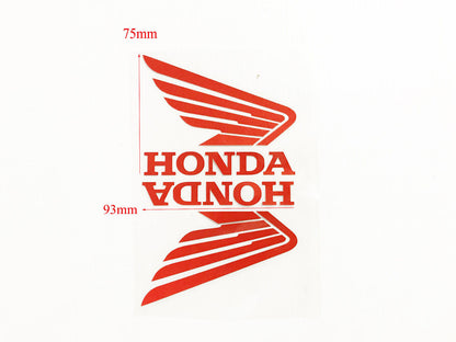 RED HONDA WING FUEL PETROL TANK STICKER DECAL VINYL MOTORCYCLE BIKE TRUCK CAR