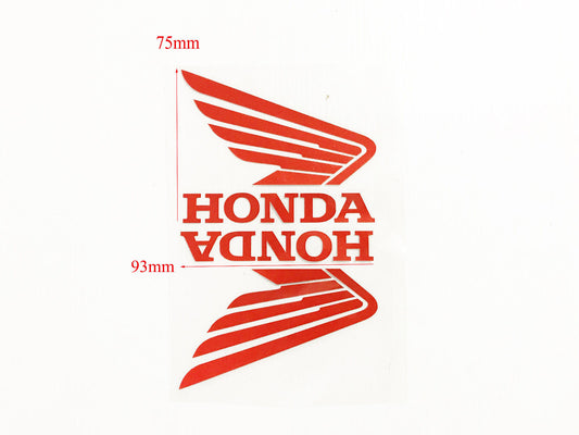 RED HONDA WING FUEL PETROL TANK STICKER DECAL VINYL MOTORCYCLE BIKE TRUCK CAR