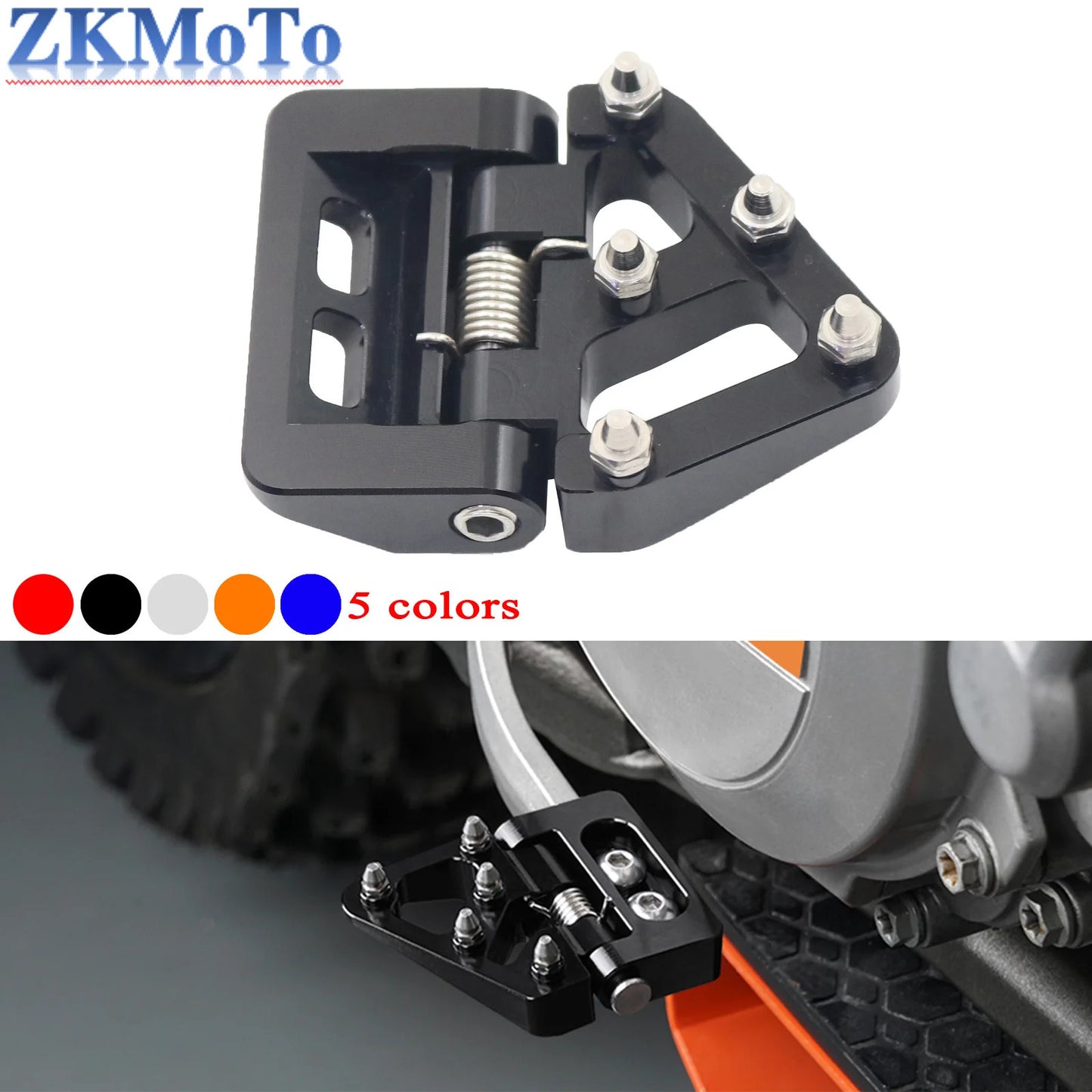 Folding Rear Brake Pedal Plate For KTM 790 890 390 1290 Adventure 690 Enduro 690