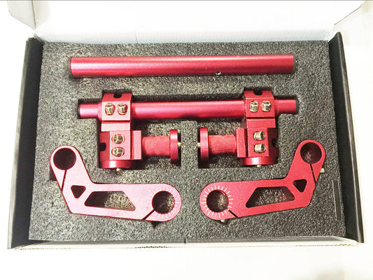 Red 22mm 7/8" Motorcycle Handlebar Adjustable Steering 125cc 150cc Dirt PIT Bike