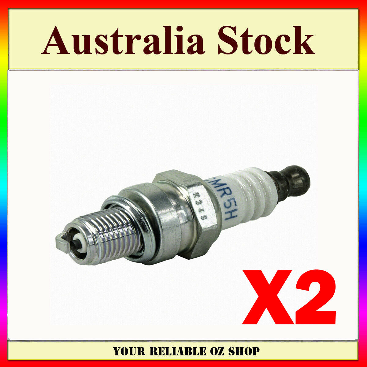 2x SPARK PLUG CMR5H FOR HONDA GX25 GX35 TRIMMER BLOWER Brushcutter Hedge Cutter