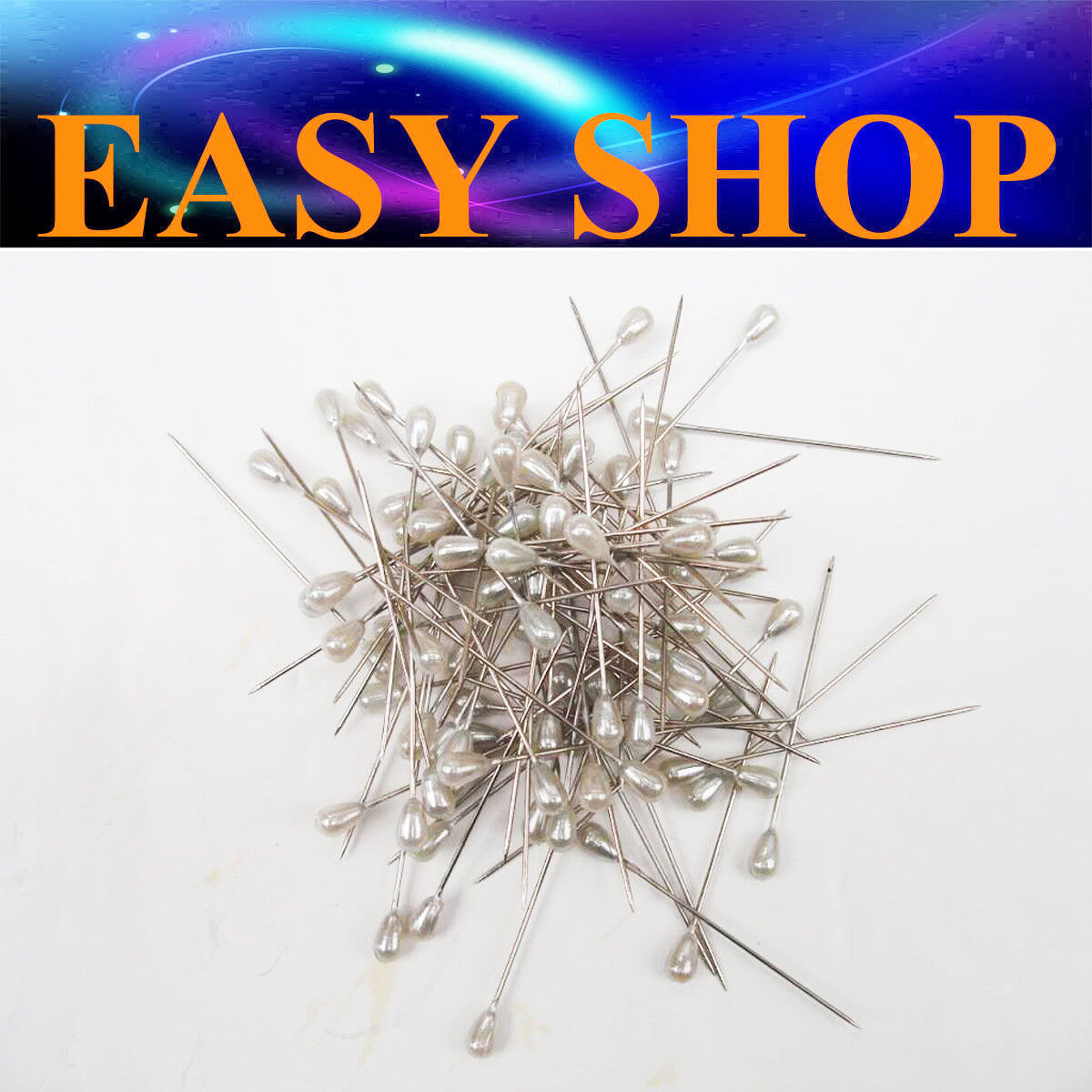 100X Teardrop Pearl Bridal Pin Wedding Hair Party Craft Florist Corsage Bouquet