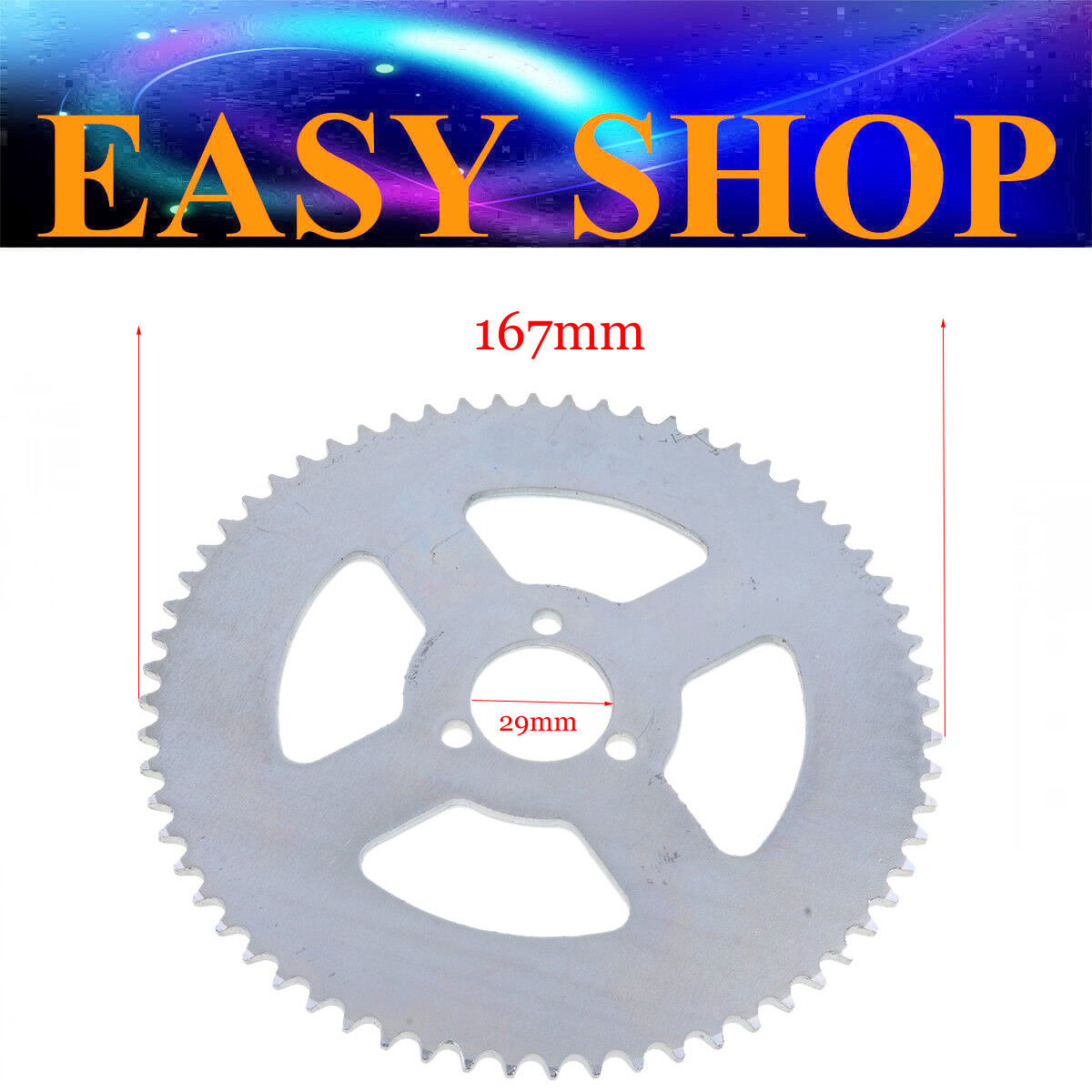 29mm T8F 64 TOOTH REAR CHAIN SPROCKET 43cc 47cc 49cc TDR Foxico Motowork Atomic