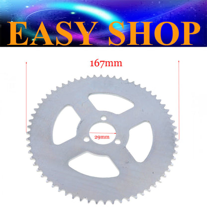 29mm T8F 64 TOOTH REAR CHAIN SPROCKET 43cc 47cc 49cc TDR Foxico Motowork Atomic
