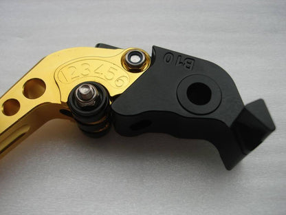 RED GOLD CNC YAMAHA BRAKE CLUTCH LEVER YZF R1 BIKE PIT PRO MOTORCYCLE THUMPSTAR