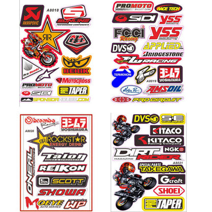 4 Pcs Sticker Decal Kit Yoshimura Motion Pro Circuit brembo RockstarTalon Reikon