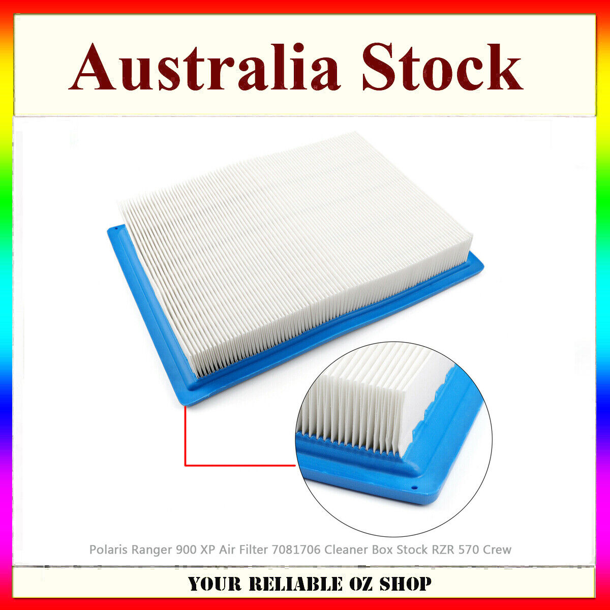 AIR FILTER OEM# 7081706 POLARIS Cleaner Box Ranger RZR 570/ 900/1000