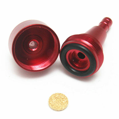Red 1/4'' 6mm Inline Gas Fuel Filter For Kawasaki 500R 600R 650R ZX10R X11 ZX12R