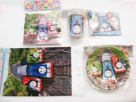 Boys Girl Baby Shower Thomas Train Birthday Party Supply Disposal Cup Plate Card