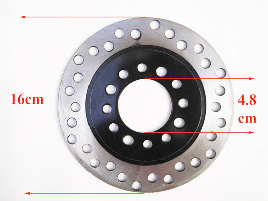 160mm Rear Brake Caliper Disc Disk Rotor 110cc 125cc Quad Dirt Bike ATV Buggy