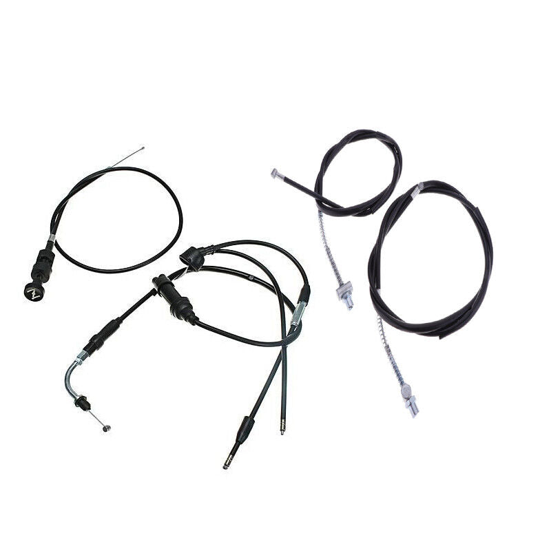 FRONT REAR BRAKE THROTTLE CHOKE CABLES SET YAMAHA PW50 PY50 Y-ZINGER PEEWEE 50