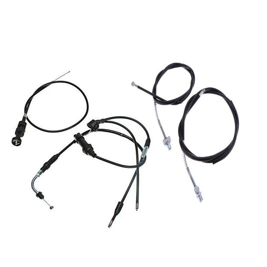 FRONT REAR BRAKE THROTTLE CHOKE CABLES SET YAMAHA PW50 PY50 Y-ZINGER PEEWEE 50