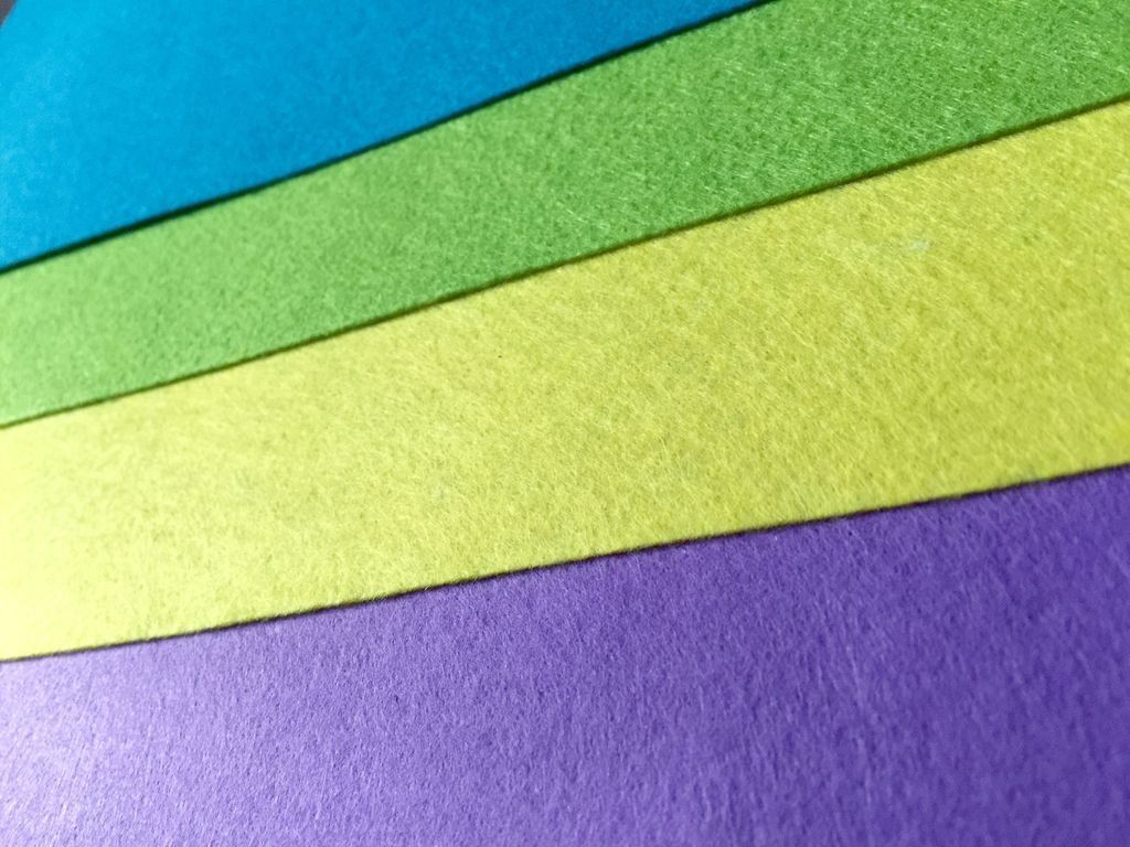 10 x Handicraft A4 Sheet Felt Fabric Crafting 1mm thick sewing Glue Scrapbooking
