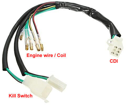 WIRELOOM WIRING HARNESS KICK START 90cc 125cc 140cc 150cc 160cc DIRT PITPRO BIKE