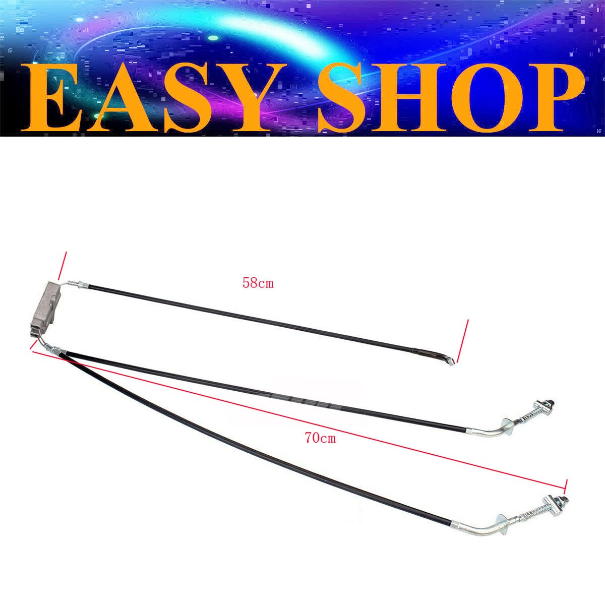 DUAL FRONT DRUM BRAKE CABLE FOR 150CC 200CC 250cc 300cc ATV QUAD BUGGY UTV BIKE
