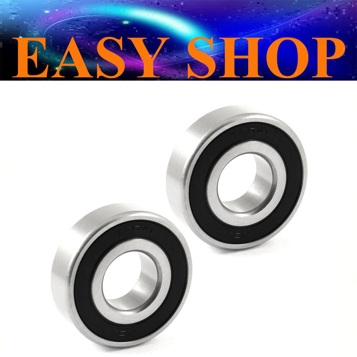2x 6204RS 20mm x 47mm x 14mm Deep Groove Ball Bearing Double Sealed Roller Axle