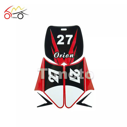 Red Sticker Decal kit 43cc 47cc 49cc Dirt Pit Pro Mini Kids Bike Pocket Rocket