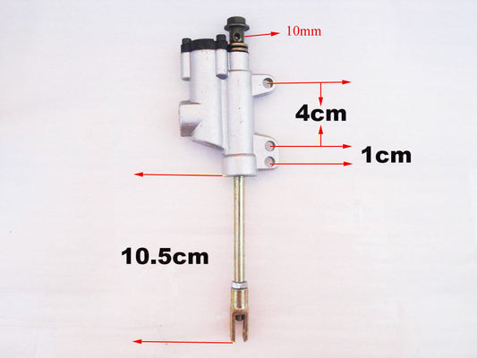 SILVER 10mm Banjo Bolt Rear Hydraulic Brake Master Cylinder PIT Trail Dirt Bike