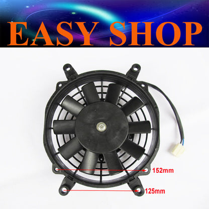 2 Wires 8'' Inch Radiator Electric Cooling Fan 250cc 300cc Gokart Scooter UTV