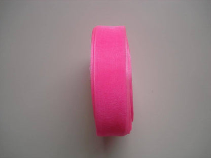 25 Yard 25mm Organza Sheer Ribbon Bow Wedding Craft Sew Gift Box Scrapbook DIY