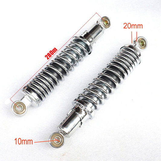 280MM Adjustable Chrome SHOCK ABSORBER SUSPENSION SHOCKER Honda Z50 MONKEY BIKE
