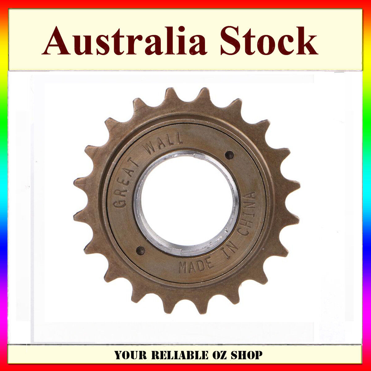 BMX Bicycle Bike 20T Tooth 34MM Single Speed Freewheel Sprocket COG 1/2" x 1/8"