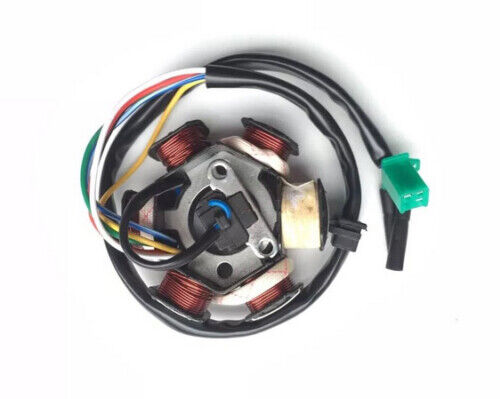 6 Coil Pole Magneto Stator Rotor GY6 125cc 150cc Moped Quad ATV Scooter Bike
