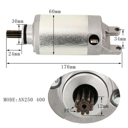 9 Tooth Starter Motor For Suzuki UC125 Epicuro UC150 UX125 Sixteen UX150