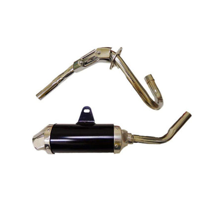 D Section Style Exhaust Pipe Muffler For HONDA XR50 CRF50 BBR XR 50 125CC Black