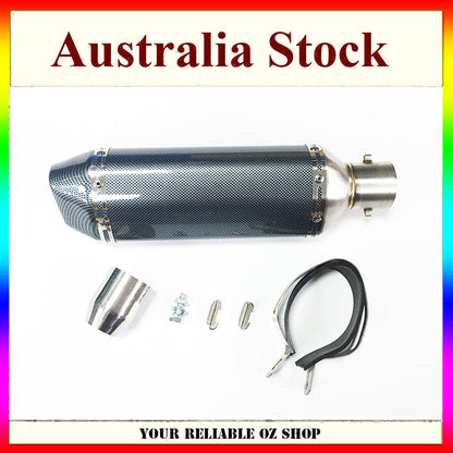 51mm Exhaust Muffler Pipe CB CBR FZ YZF Ninja Z BWS Zuma 125 150 250 300 400 600