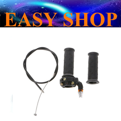 Twist Throttle Accelerator Grip + Cable 49cc Kids Mini Monkey Quad Dirt Bike ATV