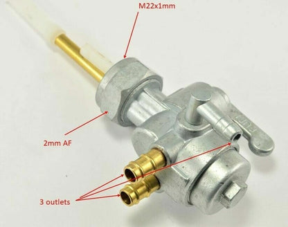 22mm FUEL TAP PETROL TANK PETCOCK KAWASAKI S1 250 MACH I A/B/C S2 A 350 MACH II