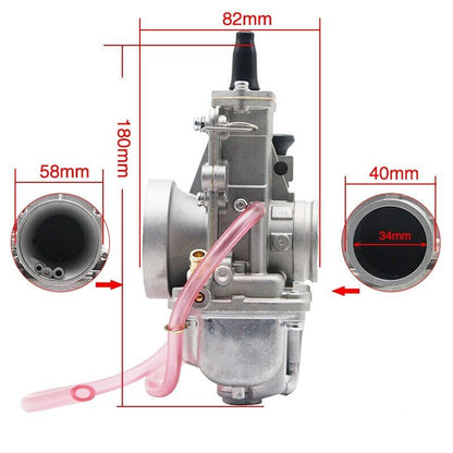 Carburetor Carby TM34 Flat Slide 34mm TM34-2 42-6100 FOR Mikuni honda 250 LT250