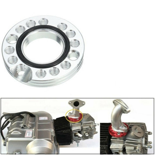 Silver 28mm Adjuster Carby Inlet Manifold Spinner 160cc 200cc 250cc Buggy Gokart
